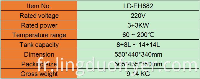 Electric Fryer Product Details